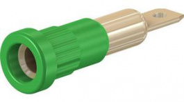 23.1013-25, Press-in Socket 4mm Green 25A 60V Gold-Plated, Staubli (former Multi-Contact )