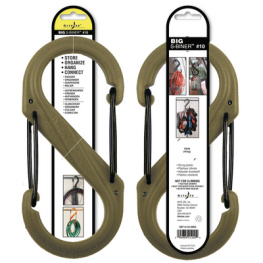 SBP10-03-28BG, Carabiner, plastic coyote brown, Nite Ize