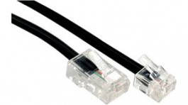 11.04.3032, Telephone Cable 3 m Black, Roline