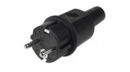 913.169, Mains Plug Black F (CEE 7/7) 16A, Bachmann