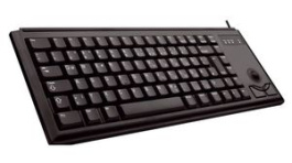 G84-4400LUBFR-2, Keyboard with Built-In 500dpi Trackball, Compact, FR France, AZERTY, USB, Cable, Cherry