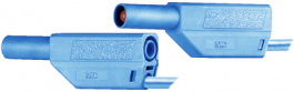SLK425-E 100CM BLUE, Безопасный измерительный вывод ø 4 mm синий 100 cm CAT II CAT III, Staubli (former Multi-Contact )