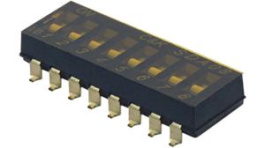 SDA08H0SBR, Переключатель: DIP-SWITCH; Кол-во секций:8; OFF-ON; 0,025A/24ВDC, C & K