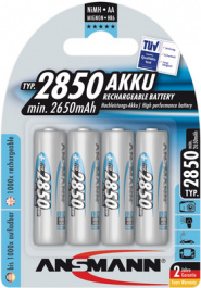 5035212 [4 шт], NiMH rechargeable battery AA 1.2 V 2.85 Ah, Ansmann