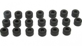 RND 455-00577 [20 шт], Rubber Feet  diam. 16 mm x 8 mm Black, RND Components