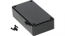 1591BSBK, Multipurpose GPABS Enclosure, 61 x 112 x 28 mm, Black, ABS, IP54, Hammond