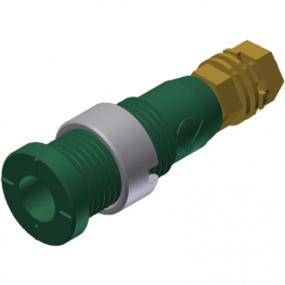 MSEB 2600 G M3 AU GRUN / GREEN, Safety socket  diam.2mm Green 10A 1kV Gold-Plated, SKS Kontakttechnik