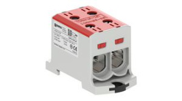 VC05-0148, Insulated Universal Connector, Screw, 2 Poles, 1kV, 245A, 6 ... 95mm², Grey / Red, OUNEVA