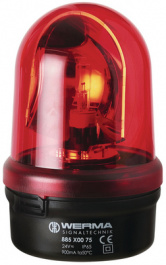 88510075, Лампа с поворотным зеркалом красный, WERMA Signaltechnik