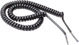 SP.H05VVH2-F 2X0,75 MM2 BL 0,8, Spiral cable Unshielded&nbsp;&nbsp; 2&nbsp;&nbsp;Cores,&nbsp;&nbsp; 2 x0.75 mm2, Barelec