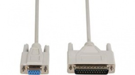 CCGP52131IV20, Serial Cable D-SUB 9-Pin Female - D-SUB 25-Pin Male 2m Ivory, Nedis (HQ)