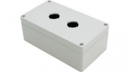 1554MPB2, Watertight Pushbutton Enclosure, 22.5 mm, Polycarbonate, Hammond