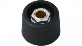 A3123639, Control knob without recess black 23 mm, OKW