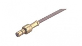 21 SMB-50-2-10/111 NE, RF Connector, SMB, Brass, Socket, Straight, 50Ohm, Crimp Terminal, Huber+Suhner