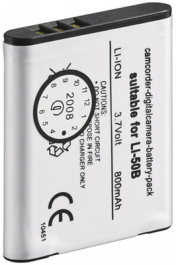 LI-50B, Rechargeable battery, Olympus