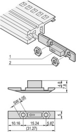 24560-166 [12 шт], Slide Nut Kit, Schroff