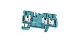 2753950000, Terminal Block, Push-In, 3 Poles, 800V, 24A, 0.5 ... 2.5mm², Blue, Weidmuller