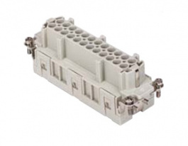 CSEF 24, CSE, 24 poles +earth, female insert, with female contacts, silver plated, ILME