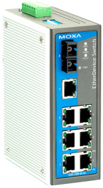 EDS-308-S-SC-80, Switch 7x 10/100 1x 100FX SC/SM -, Moxa