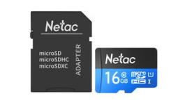 NT02P500STN-016G-R, Memory Card 16GB, microSDHC, 60MB/s, 30MB/s, Netac