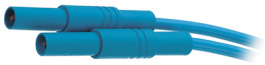 MLS GG 100/1 BLUE, Safety test lead diam. 4 mm blue 100 cm CAT III, SKS Kontakttechnik