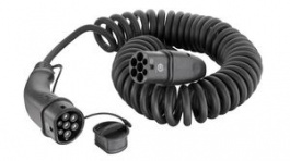 08914090301A0, EV Charging Cable Spiral, Type 2 - Type 2, Mode 3, 11kW, 5m, Harting