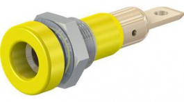 23.0190-24, Panel Mount Socket \x1a4mm Yellow 25A 30V Gold-Plated, Staubli (former Multi-Contact )