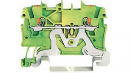 2200-1207, Ground Terminal, Cage Clamp, 2 Poles, 0.14 ... 1.5mm\x1a, Wago