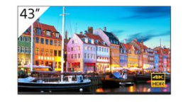 FW-43BZ35J, Display, VA, 3840 x 2160, 4000:1, 43", Sony