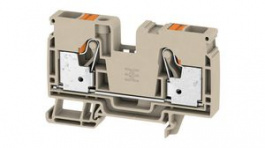 2490360000, Terminal Block, Push-In, 2 Poles, 57A, 10mm2, Dark Beige, Weidmuller