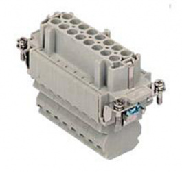 CSSF 16, CSS, 16 poles + earth, female insert, with female contacts, silver plated, ILME