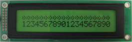 DEM 20231 SYH-PY-CYR22, ЖК-точечная матрица 5.55 mm 2 x 20, Display Elektronik