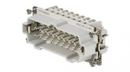 1207500000, Plug Insert, Size 6, 16 Poles, Screw, 500V, 16A, Weidmuller