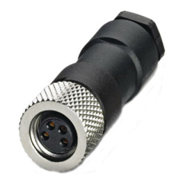 1681185, SACC-M 8FS-4CON-M Cable socket M8 Poles 4, Phoenix Contact