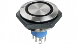 AV500220000200K, Push-button Switch, vandal proof Stainless Steel 30 mm 30 VDC 1 A, APEM