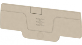 1552640000, End plate N/A 66 x 2.1 x 26 mm beige A, Weidmuller