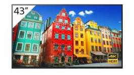 FW-43BZ30J, Display, IPS, 3840 x 2160, 1200:1, 43", Sony