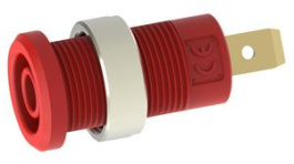 RND 350-00059, Banana Socket  diam.4mm Red 36A Faston Terminal, 4.8 x 0.8 mm, RND Lab