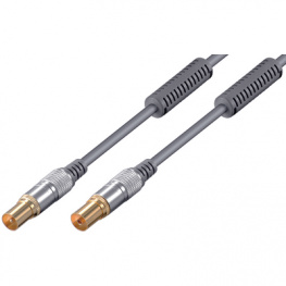 HT 600-150, Antenna cable IEC-Plug IEC-Socket 1.5 m, Wentronic