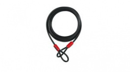 20780, Double Loop Security Cable, 5m, Steel, ABUS