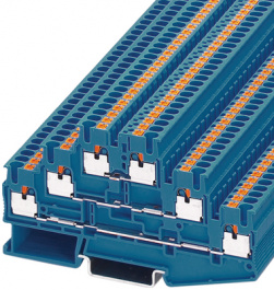 3210509, PT 2,5-3L BU multi-level terminal block blue 0.14...2.5 mm2, Phoenix Contact