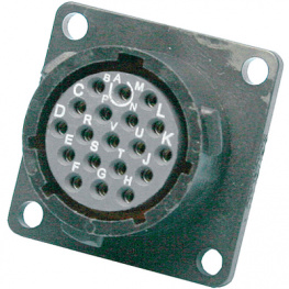 UTS01823S, Panel Mount Socket UTS Trim Trio UTS Poles=23 Female Housing size18, Souriau Esterline Sunbank