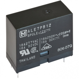 ALE7PB09, PCB power relay 9 VDC 200 mW, Panasonic