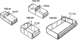 150-02 ESD, ESD Drawer 135 x 87 x 57 mm 135 x 87 mm, Raaco