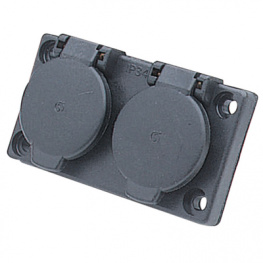 30 306 60 00, appliance socket, double, 12 VDC, Female, SCHNEIDER ELECTRIC