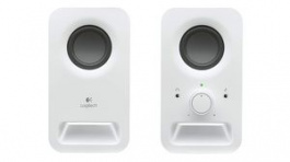 980-000815, PC Speakers, 2.0, 3W, White, Logitech