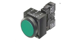 3SB3214-0AA41, Illuminated pushbutton, complete, green, Siemens