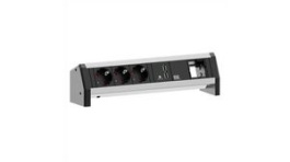 902.0253, Desk Outlet with Custom Module DESK 1 3x DE Type F (CEE 7/3) Socket/2x USB/GST18i3 Socket - GST18i3 Plug, Bachmann
