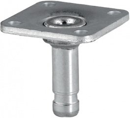 P41-42X42/B, Plate fastening for castors 50 mm, Tente