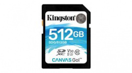 SDG/512GB, SDXC Card 512GB UHS-I/U3/V30, Kingston